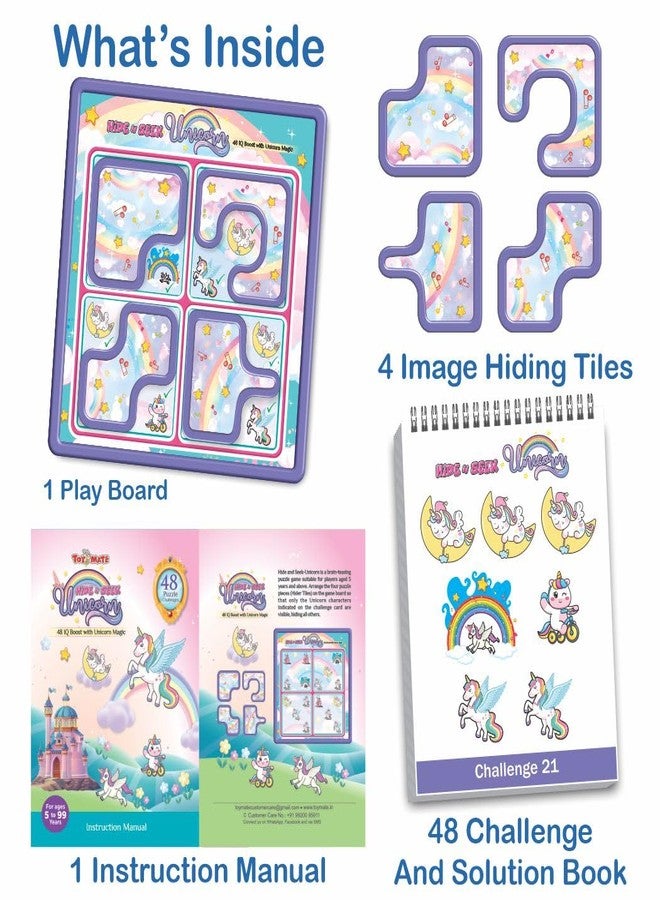 toymate Hide N Seek Unicorn IQ Puzzle Game | 48 Brain-Teasing Challenges for Kids | Logic & Problem-Solving Educational Toy | Single Player Travel Puzzle for Ages 4+ - Image 5
